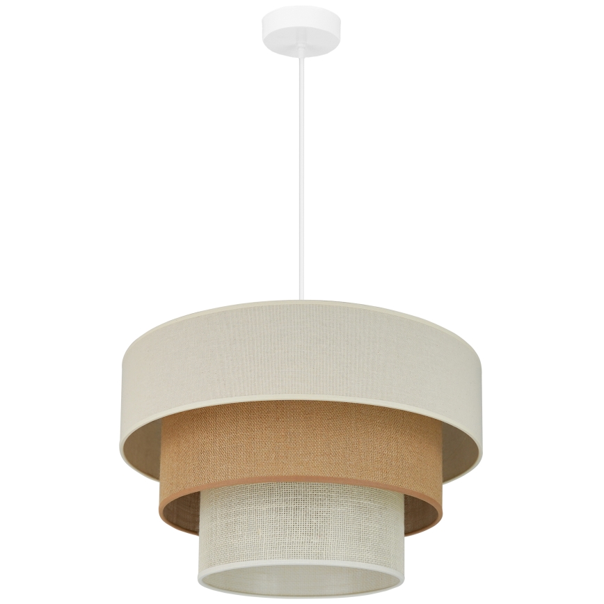 Brilagi - Chandelier on a string DENVER LUNETA 1xE27/15W/230V d. 45 cm beige/brown/creamy