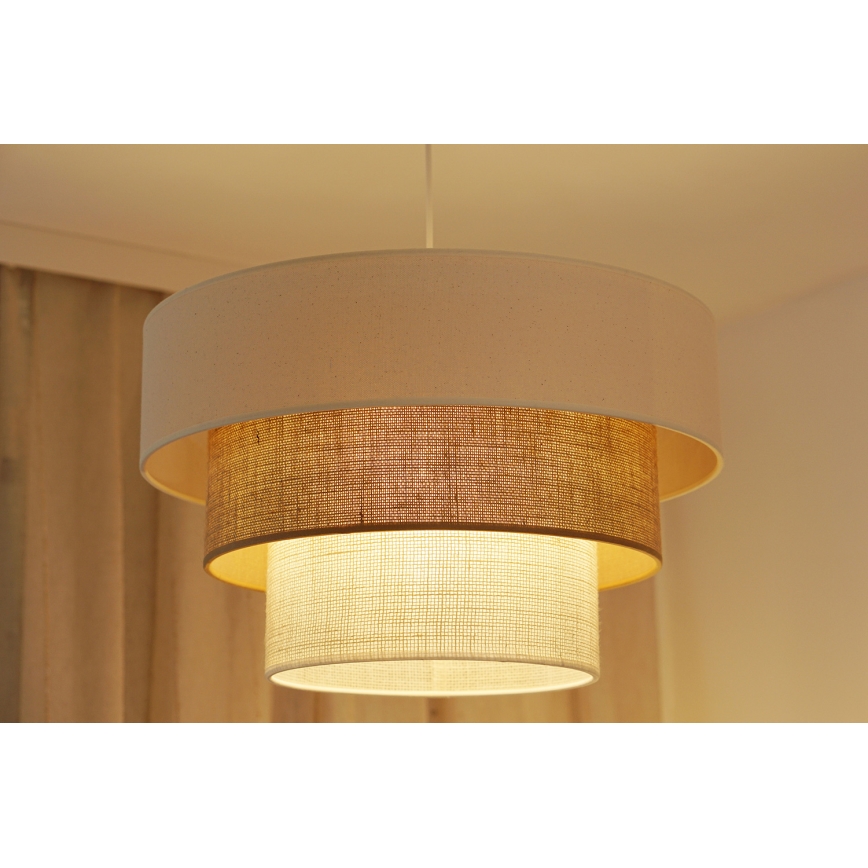 Brilagi - Chandelier on a string DENVER LUNETA 1xE27/15W/230V d. 45 cm beige/brown/creamy