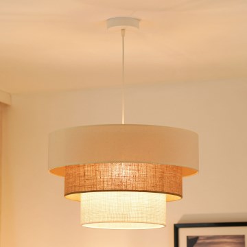 Brilagi - Chandelier on a string DENVER LUNETA 1xE27/15W/230V d. 45 cm beige/brown/creamy