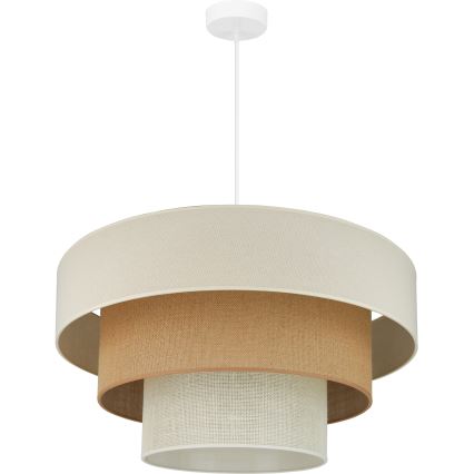 Brilagi - Chandelier on a string DENVER LUNETA 1xE27/15W/230V d. 60 cm beige/brown/creamy