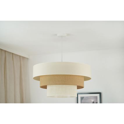 Brilagi - Chandelier on a string DENVER LUNETA 1xE27/15W/230V d. 60 cm beige/brown/creamy
