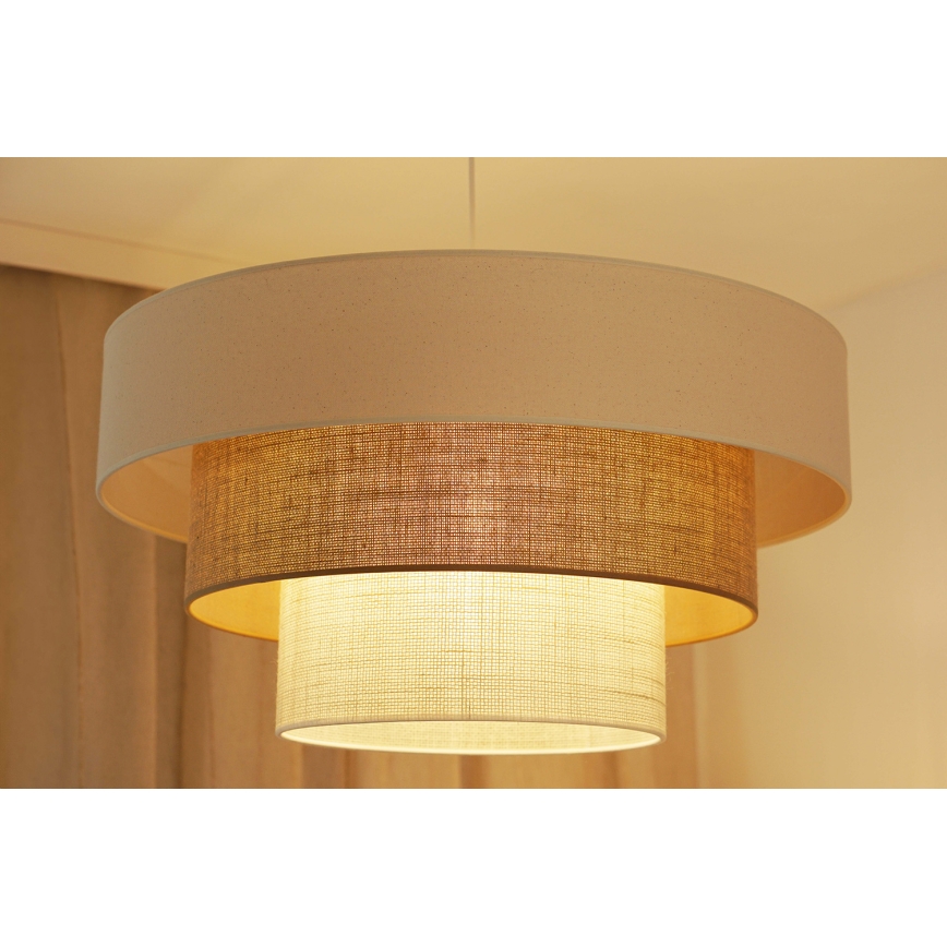 Brilagi - Chandelier on a string DENVER LUNETA 1xE27/15W/230V d. 60 cm beige/brown/creamy