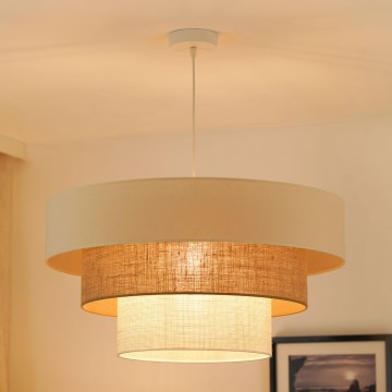 Brilagi - Chandelier on a string DENVER LUNETA 1xE27/15W/230V d. 60 cm beige/brown/creamy