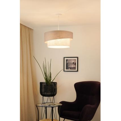 Brilagi - Chandelier on a string DOVER SHINE 1xE27/15W/230V d. 50 cm grey/creamy