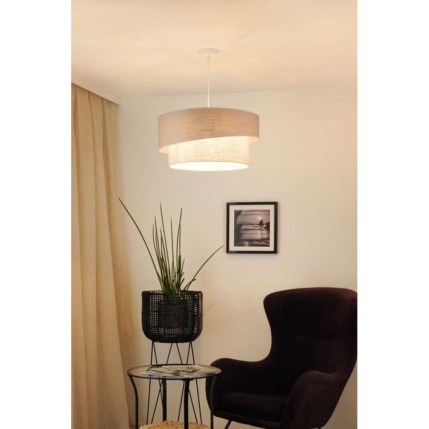Brilagi - Chandelier on a string DOVER SHINE 1xE27/15W/230V d. 50 cm grey/creamy