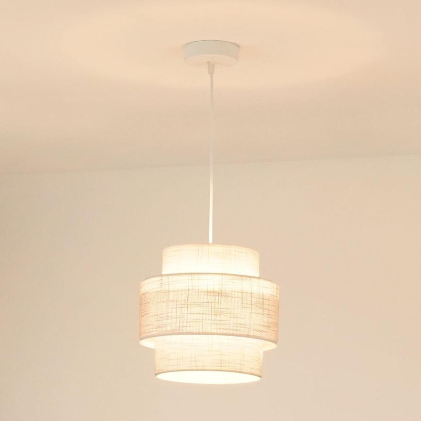 Brilagi - Chandelier on a string DOVER SPACE 1xE27/15W/230V d. 25 cm grey/creamy