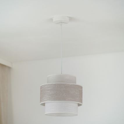 Brilagi - Chandelier on a string DOVER SPACE 1xE27/15W/230V d. 25 cm grey/creamy