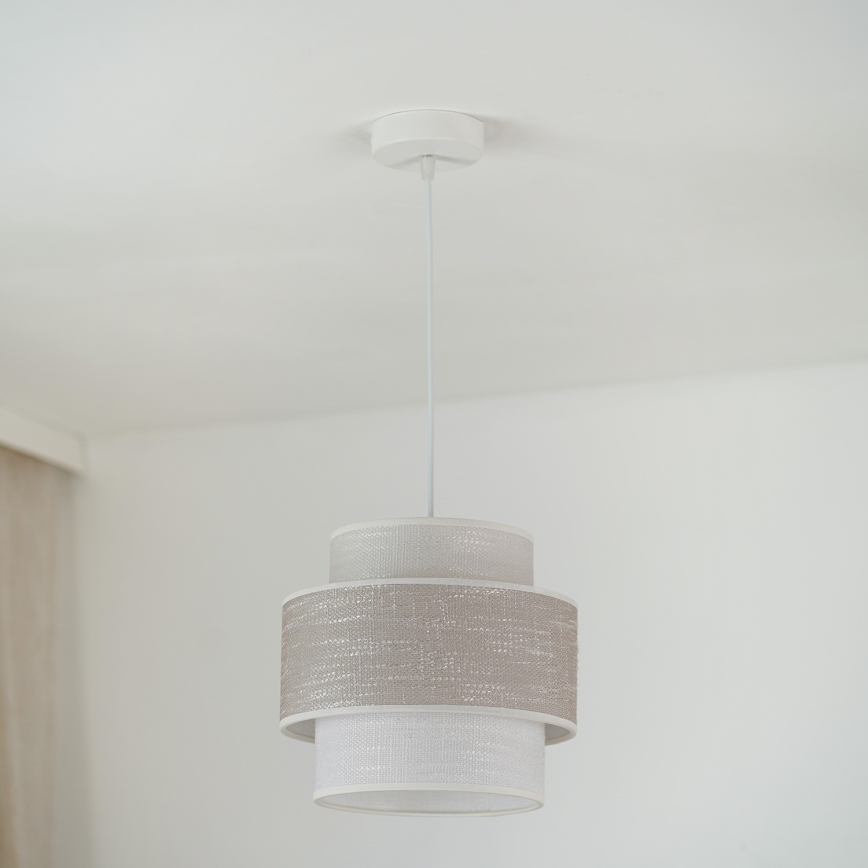 Brilagi - Chandelier on a string DOVER SPACE 1xE27/15W/230V d. 25 cm grey/creamy