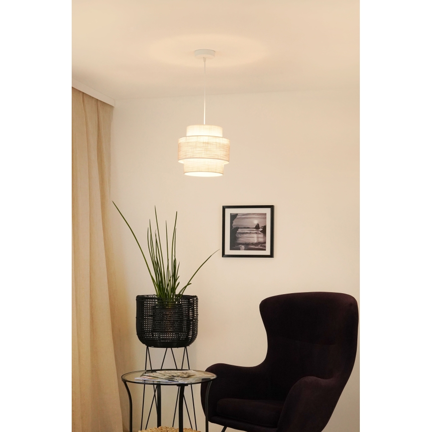 Brilagi - Chandelier on a string DOVER SPACE 1xE27/15W/230V d. 25 cm grey/creamy