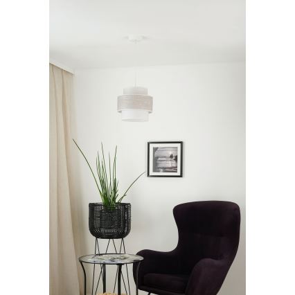 Brilagi - Chandelier on a string DOVER SPACE 1xE27/15W/230V d. 25 cm grey/creamy