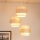 Brilagi - Chandelier on a string DOVER SPACE 3xE27/15W/230V grey/creamy