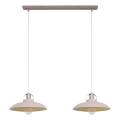 Brilagi - Chandelier on a string FLAMENGO 2xE27/60W/230V beige