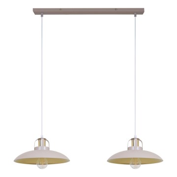 Brilagi - Chandelier on a string FLAMENGO 2xE27/60W/230V beige