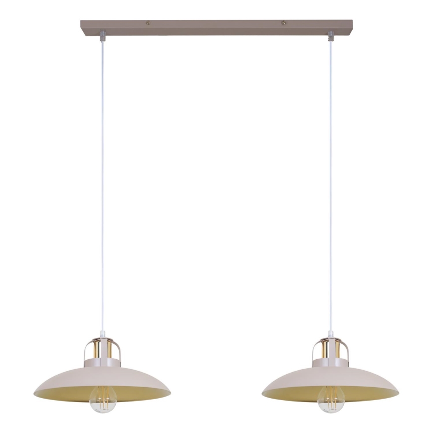 Brilagi - Chandelier on a string FLAMENGO 2xE27/60W/230V beige