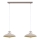 Brilagi - Chandelier on a string FLAMENGO 2xE27/60W/230V beige