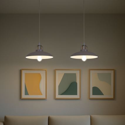 Brilagi - Chandelier on a string FLAMENGO 2xE27/60W/230V beige