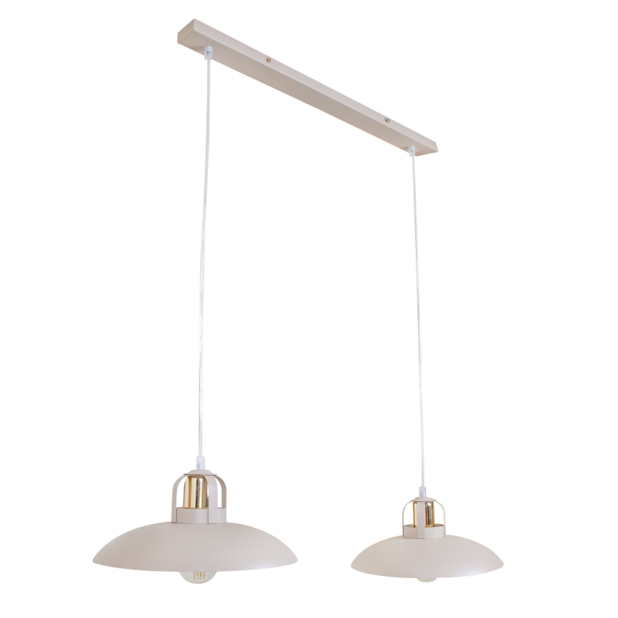 Brilagi - Chandelier on a string FLAMENGO 2xE27/60W/230V beige