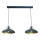 Brilagi - Chandelier on a string FLAMENGO 2xE27/60W/230V blue