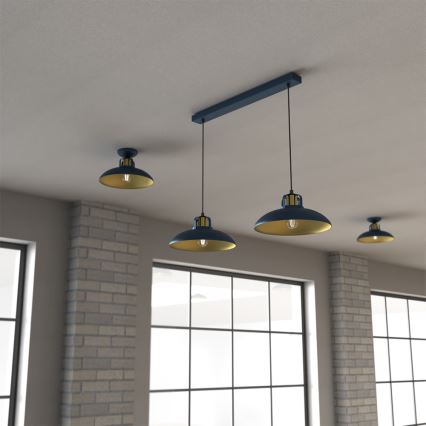 Brilagi - Chandelier on a string FLAMENGO 2xE27/60W/230V blue