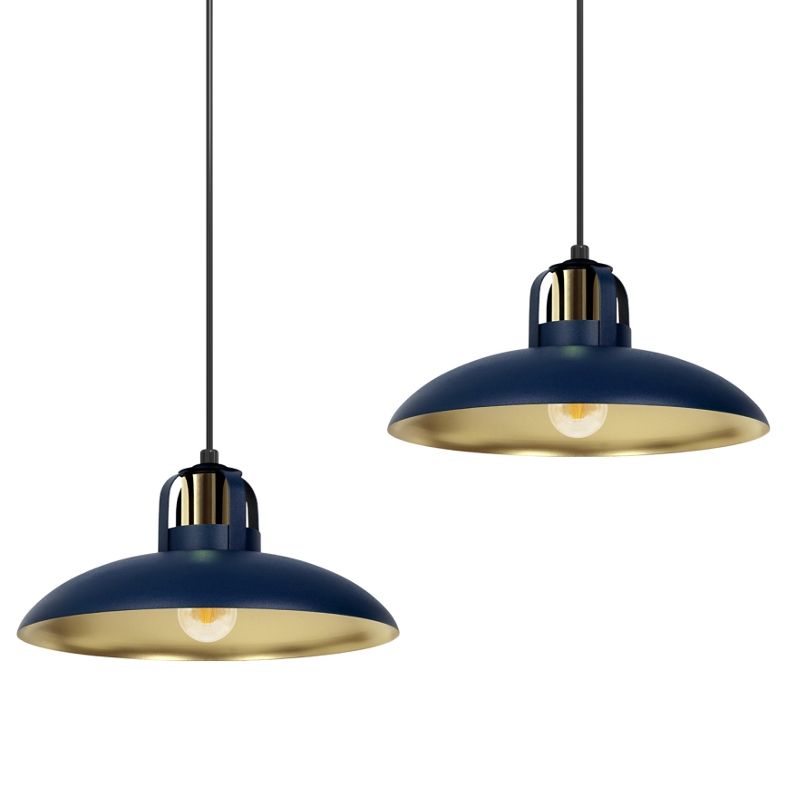 Brilagi - Chandelier on a string FLAMENGO 2xE27/60W/230V blue