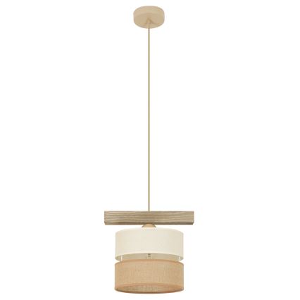 Brilagi - Chandelier on a string FOREST 1xE27/15W/230V pine/beige/creamy