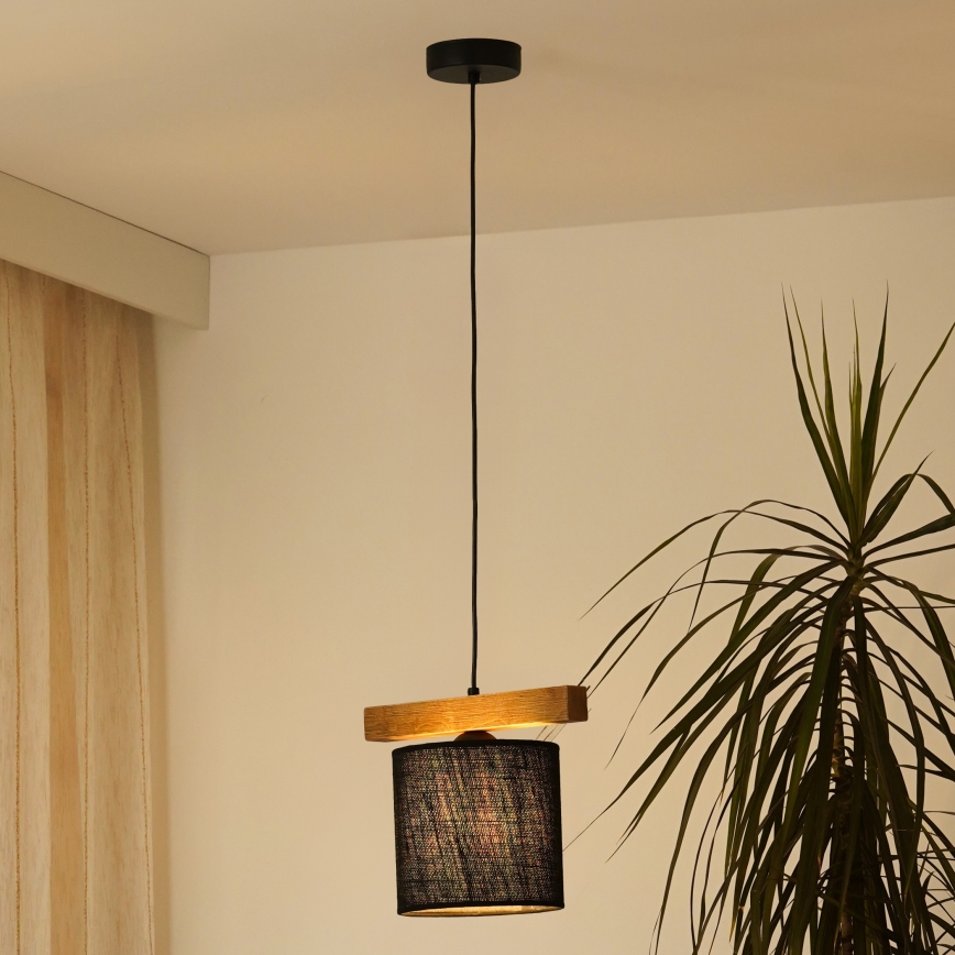 Brilagi - Chandelier on a string FOREST 1xE27/15W/230V pine/black