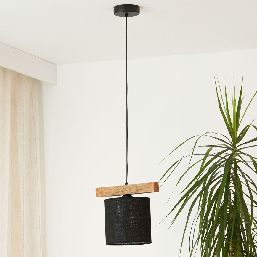 Brilagi - Chandelier on a string FOREST 1xE27/15W/230V pine/black