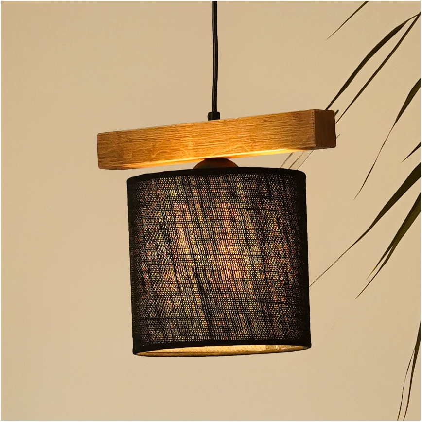 Brilagi - Chandelier on a string FOREST 1xE27/15W/230V pine/black