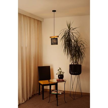 Brilagi - Chandelier on a string FOREST 1xE27/15W/230V pine/black