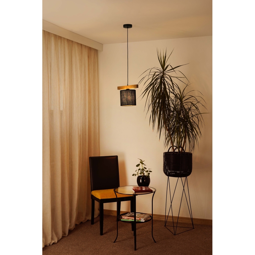 Brilagi - Chandelier on a string FOREST 1xE27/15W/230V pine/black