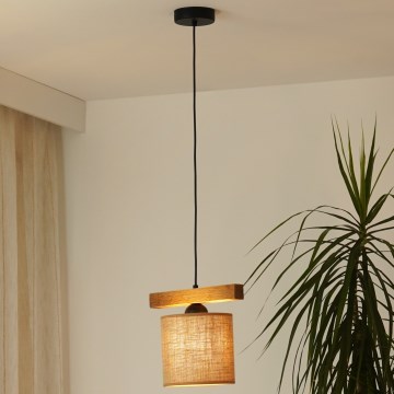 Brilagi - Chandelier on a string FOREST 1xE27/15W/230V pine/brown/black