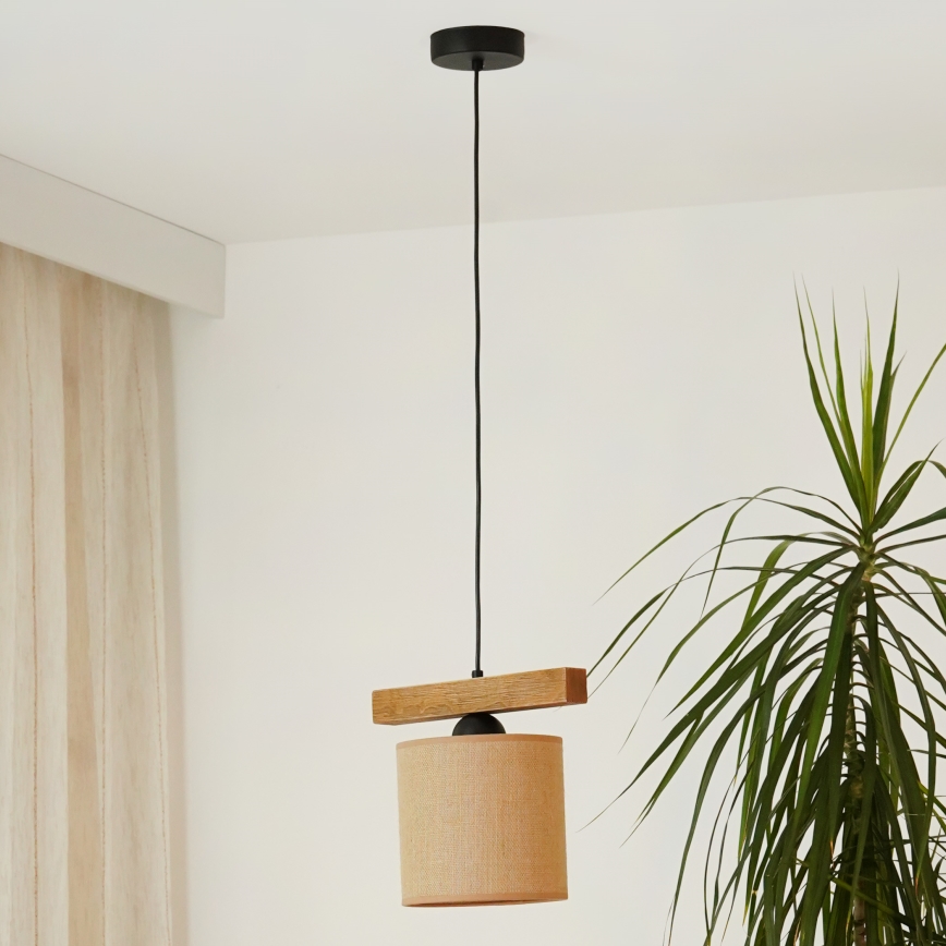 Brilagi - Chandelier on a string FOREST 1xE27/15W/230V pine/brown/black