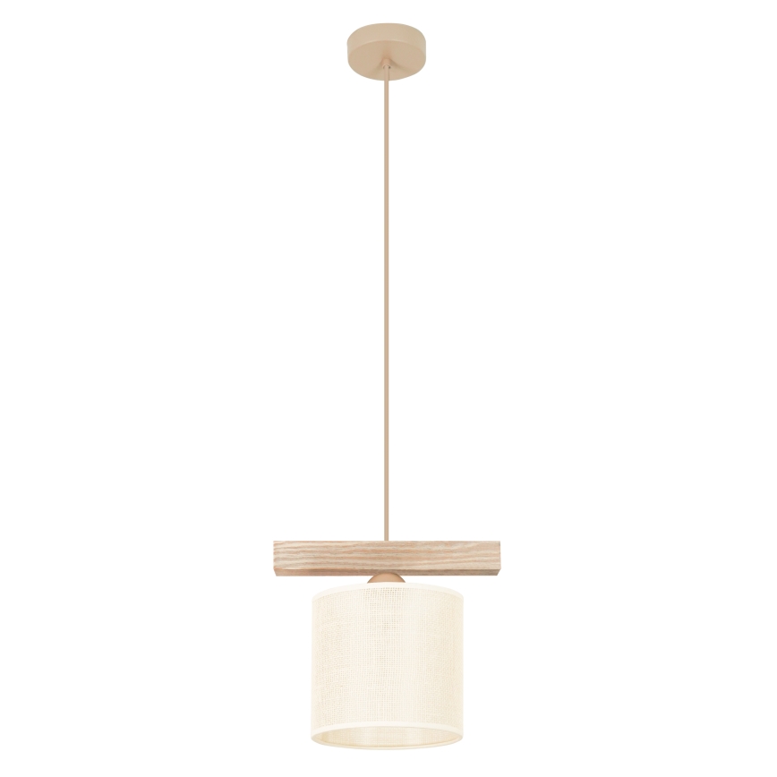 Brilagi - Chandelier on a string FOREST 1xE27/15W/230V pine/brown/creamy