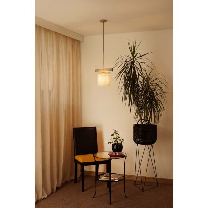 Brilagi - Chandelier on a string FOREST 1xE27/15W/230V pine/brown/creamy