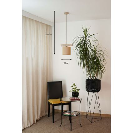 Brilagi - Chandelier on a string FOREST 1xE27/15W/230V pine/brown