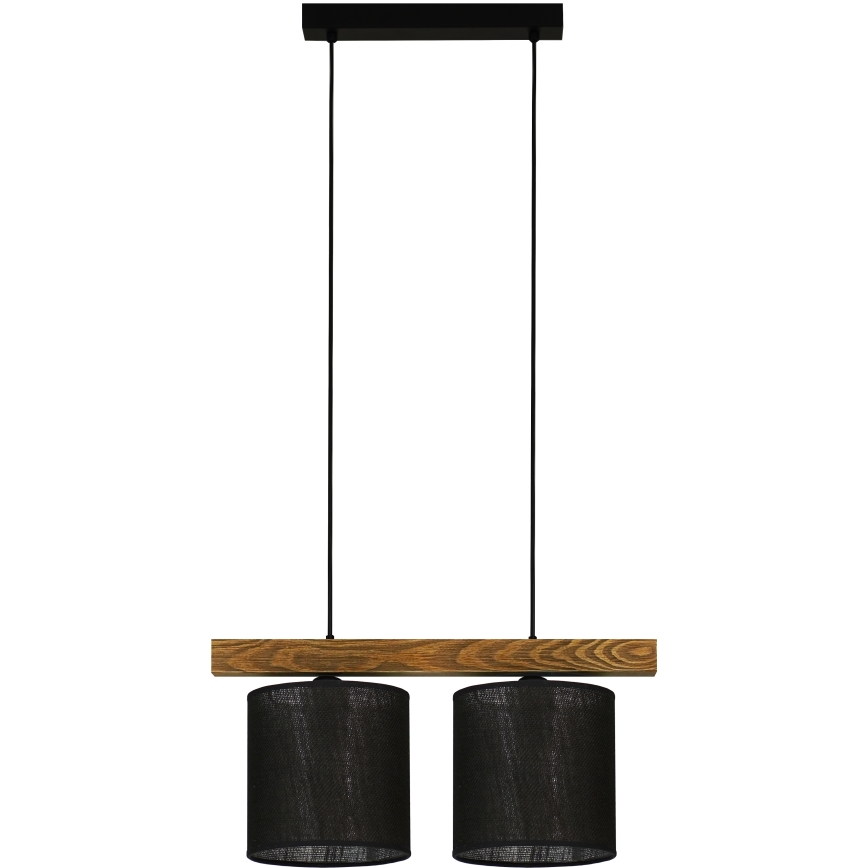 Brilagi - Chandelier on a string FOREST 2xE27/15W/230V pine/black