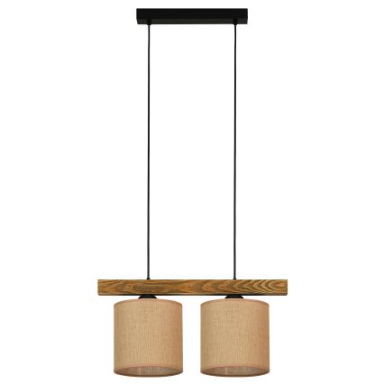 Brilagi - Chandelier on a string FOREST 2xE27/15W/230V pine/brown/black