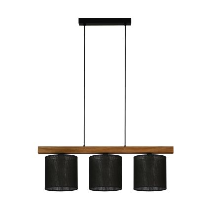 Brilagi - Chandelier on a string FOREST 3xE27/15W/230V pine/black
