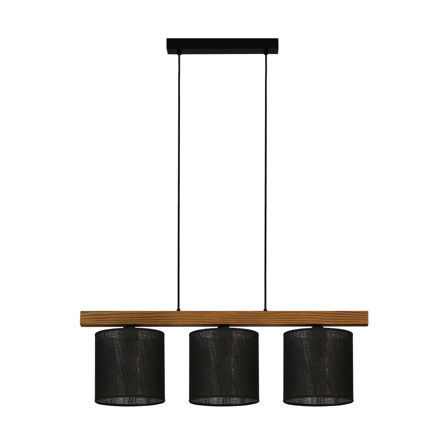 Brilagi - Chandelier on a string FOREST 3xE27/15W/230V pine/black
