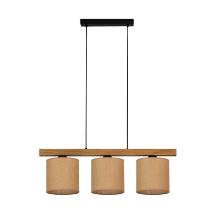 Brilagi - Chandelier on a string FOREST 3xE27/15W/230V pine/brown/black