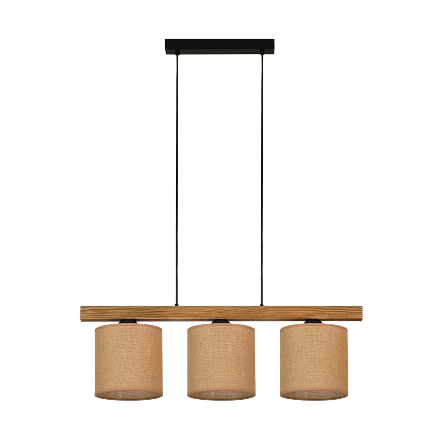 Brilagi - Chandelier on a string FOREST 3xE27/15W/230V pine/brown/black