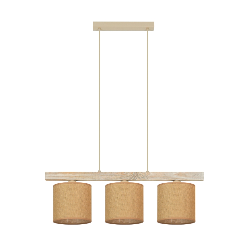Brilagi - Chandelier on a string FOREST 3xE27/15W/230V pine/brown