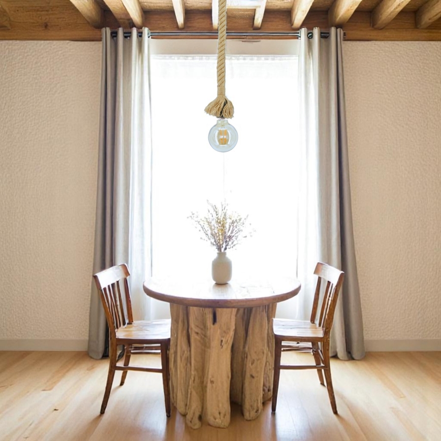 Brilagi - Chandelier on a string KOS 1xE27/60W/230V beech