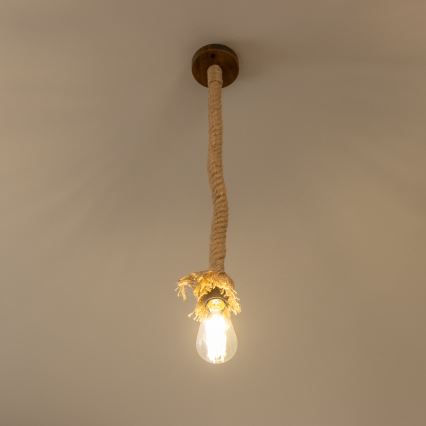 Brilagi - Chandelier on a string KOS 1xE27/60W/230V beech