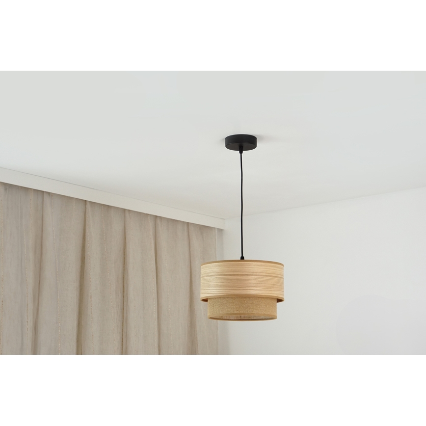 Brilagi - Chandelier on a string MONTANA BOHO 1xE27/15W/230V d. 25 cm brown/black