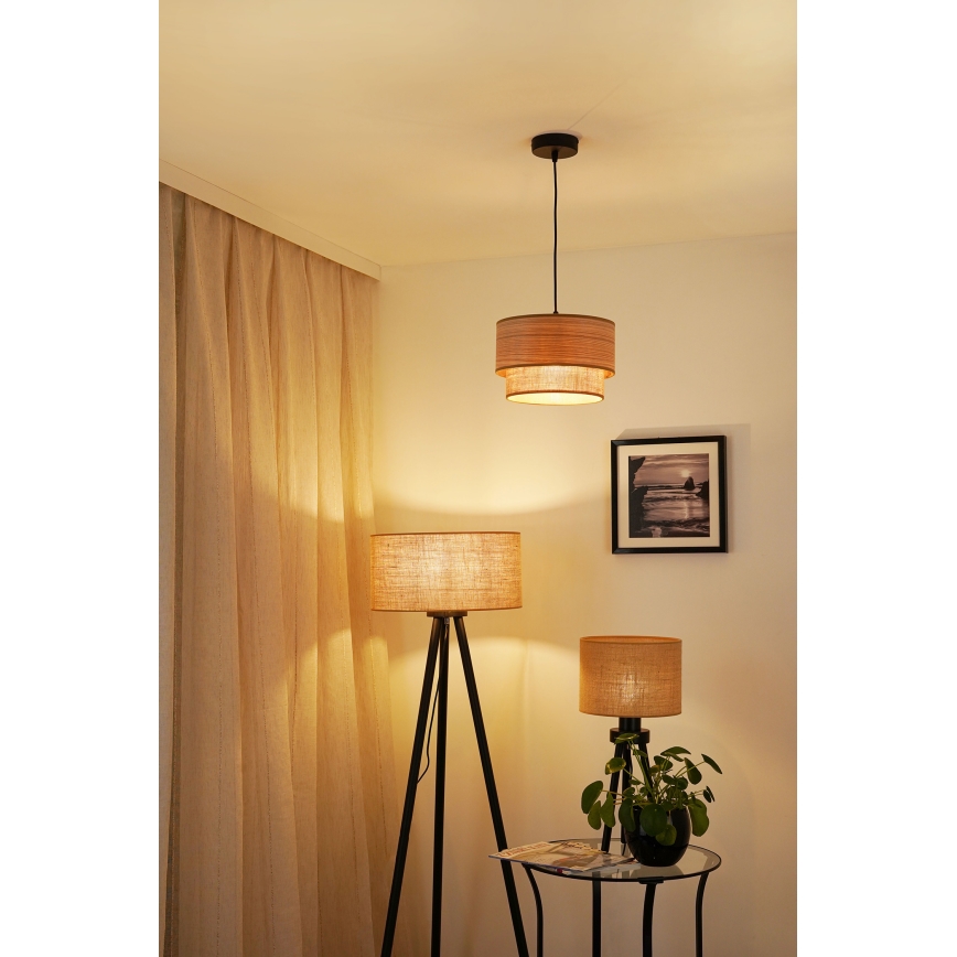 Brilagi - Chandelier on a string MONTANA BOHO 1xE27/15W/230V d. 25 cm brown/black