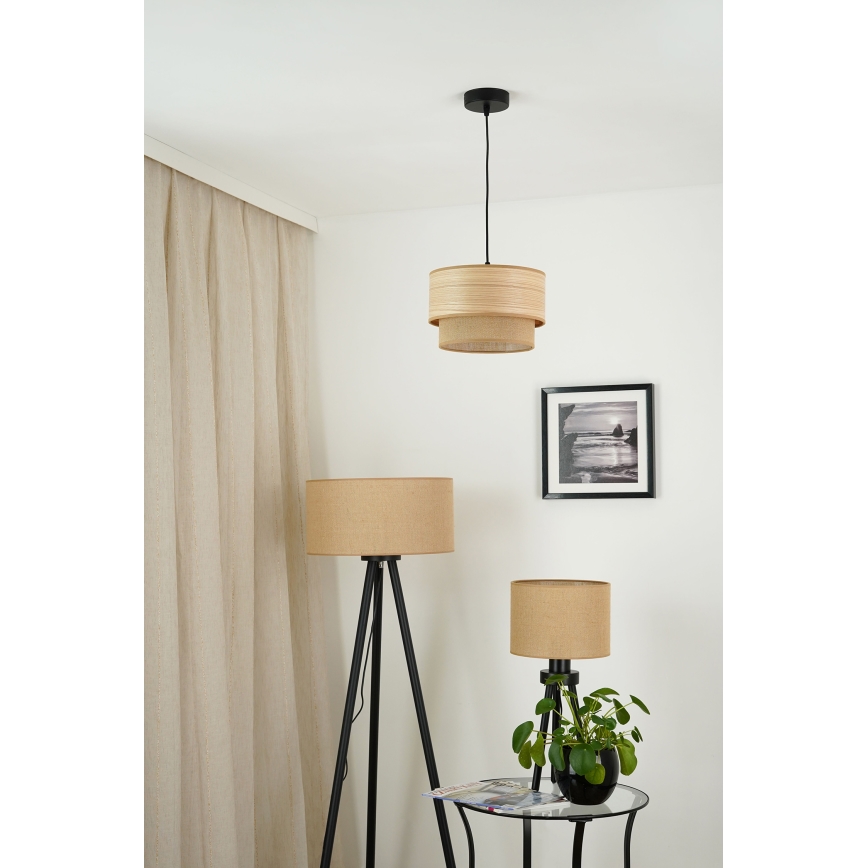 Brilagi - Chandelier on a string MONTANA BOHO 1xE27/15W/230V d. 25 cm brown/black