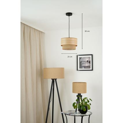 Brilagi - Chandelier on a string MONTANA BOHO 1xE27/15W/230V d. 25 cm brown/black