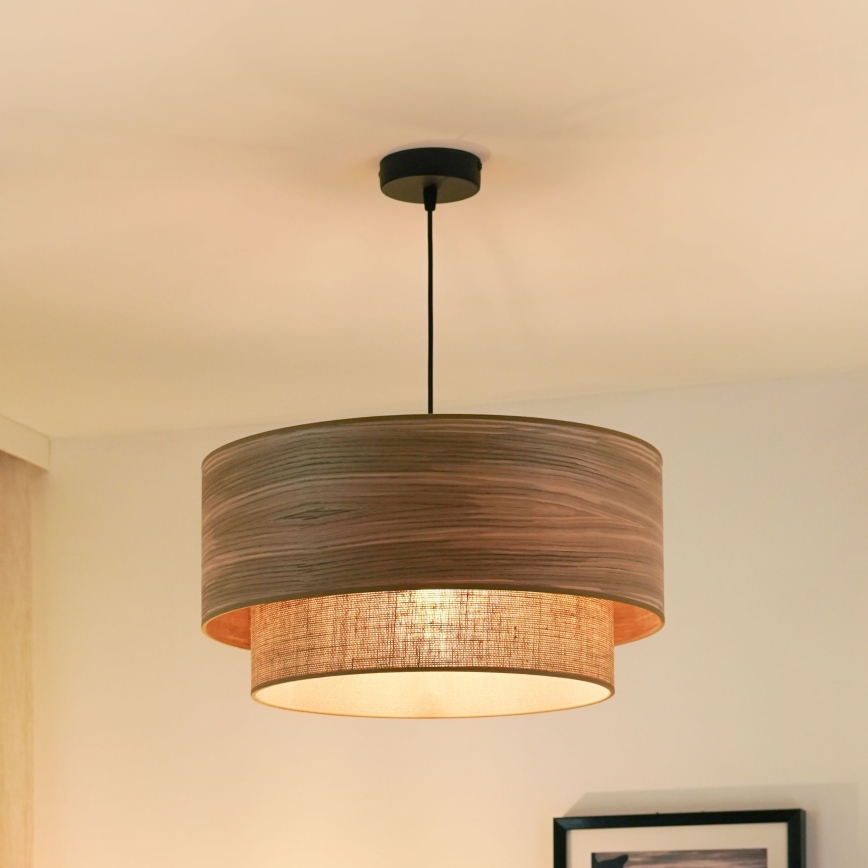 Brilagi - Chandelier on a string MONTANA BOHO 1xE27/15W/230V d. 45 cm brown/black