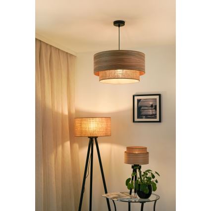 Brilagi - Chandelier on a string MONTANA BOHO 1xE27/15W/230V d. 45 cm brown/black